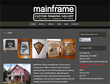 Tablet Screenshot of mainframecustomframing.com